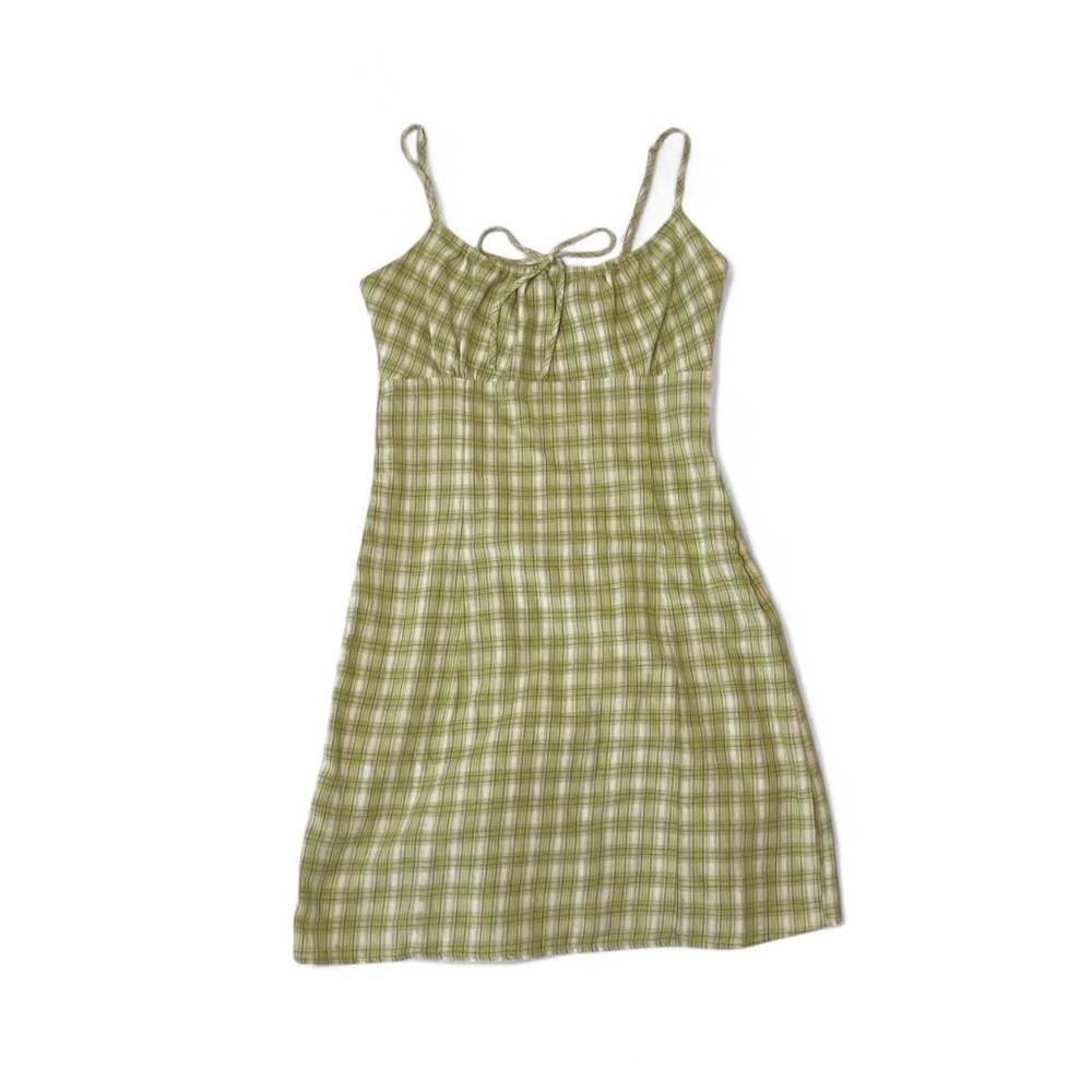 John Galt Plaid Green Dress